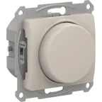                  GLOSSA СВЕТОРЕГУЛЯТОР (диммер) повор-нажим, LED, RC, 400Вт, мех., МОЛОЧНЫЙ
               
