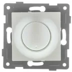                  Диммер Ugra, 500 W, механизм, с накладкой и воротком, жемчуг
               