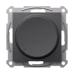 ATLASDESIGN СВЕТОРЕГУЛЯТОР (диммер) повор-нажим, LED, RC, 400Вт, мех., БАЗАЛЬТ