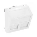 Корпус компьютерной розетки Modul45 тип C (наклонный) 45x45 мм (белый)