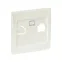 Валенсия лицевая панель розетки RJ-45 1-местная жемчуг