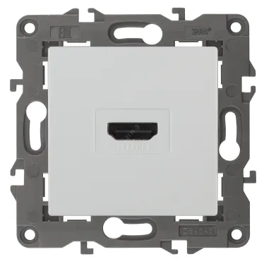 Розетка HDMI, Эра Elegance, белый, 14-3114-01