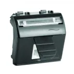                  BRAVA Розетка телефонная RJ12 2 модуля черная
               