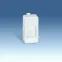 Адаптер на 1 RJ45(12) 75528-, 75540-, 75541-, 75544-39, узкий, шторка, S27, белый