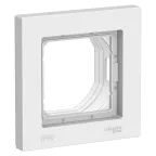 Рамка однопостовая ATLASDESIGN AQUA IP44 белый