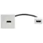 PRIMER РКМ-20-10-П Розетка мультимедийная HDMI M/M (2 модуля) белая IEK