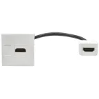                  PRIMER РКМ-20-10-П Розетка мультимедийная HDMI M/M (2 модуля) белая IEK
               