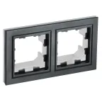 BRITE Рамка 2 поста IP44 РУ-2-БрЧ-44 черный