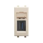                  Avanti USB 3.0 розетка ''Ванильная дымка'' модульная, тип А-А, 1 модульная
               