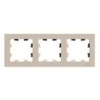                  ATLASDESIGN рамка трехпостовая, универсальная, ПЕСОЧНЫЙ
               