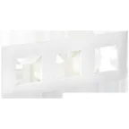                  SKANDY Рамка 3-местная SK-F03W арктический белый IEK
               