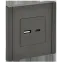 FORTE@PIANO Розетка USB A+C 18Вт FP351 серый IEK