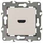 Розетка HDMI, Эра12, слоновая кость, 12-3114-02