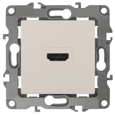 Розетка HDMI, Эра12, слоновая кость, 12-3114-02