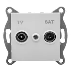 Розетка TV+ SAT Ugra, оконечная, механизм, графит