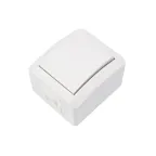Переключатель проходной INDUSTRIAL IP54, о/у, белый