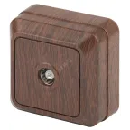 Розетка TV одиночная, ОУ, Quadro, венге, 2-301-10