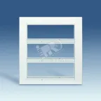                  Накладка трехрядная с суппортами на 24 узких модуля S82C белый - белый
               