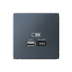                  ARTGALLERY USB розетка A + тип-C 45Вт высокоскор.заряд. QC, PD, механизм, грифель
               