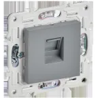                  SKANDY Розетка компьютерная RJ45 кат.5E SK-K01Gr серый IEK
               