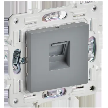 SKANDY Розетка компьютерная RJ45 кат.5E SK-K01Gr серый IEK