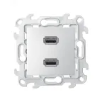                  Розетка 2xUSB 2.0 для передачи данных цвета алюминий S24 Harmonie
               