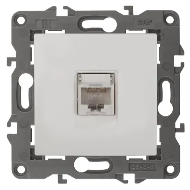 Розетка RJ45, Эра Elegance, белый, 14-3107-01