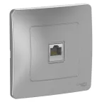                  BLANCA скрытой установки розетка компьютерная RJ45, алюминий
               