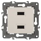                  Устройство зарядное USB, 5В-2100мА, Эра Elegance, сл.кость, 14-4110-02
               