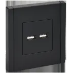 FORTE@PIANO Розетка USB A+A 3,1А FP149 черный IEK
