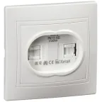                  KVARTA Розетка 2ая компьютерная РК12-КБ бел.
               