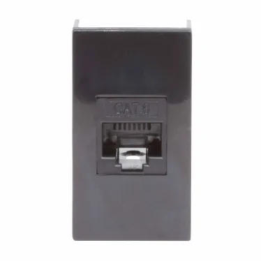Розетка RJ-45 кат.6 Viva 1 модуль черный