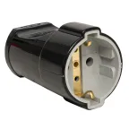                  Штепсельное гнездо с/з черное 16А 250 В Proxima
               