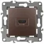 Розетка HDMI, Эра12, бронза, 12-3114-13