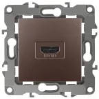                  Розетка HDMI, Эра12, бронза, 12-3114-13
               