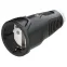 Розетка каб 16A/250V/2P+E/IP20 корпус черный, маркер белый