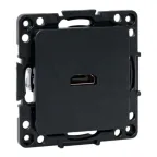                  Стокгольм Механизм розетки HDMI черный EKF
               