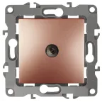                  Розетка TV проходная, Эра12, медь, 12-3102-14
               
