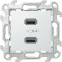 Зарядное устройство розетка 2хUSB, белый