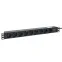 Блок розеток PDU TERACOM PRO 19' 1U 10А/250В 9 роз. Schuko шнур 2 м 3x1.5 мм2 вилка C14 корпус пластик черный