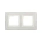                  Рамка из натурального стекла, ''Avanti'', белая, 4 модуля
               