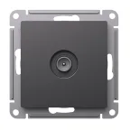                  ATLASDESIGN TV РОЗЕТКА оконечная 1DB, механизм, БАЗАЛЬТ
               