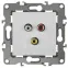 Розетка RCA, Эра12, белый, 12-3113-01