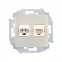 15 Розетка компьютерная двойная скрытая 2хRJ45 категория 5е Systimax шампань