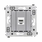                  Avanti Компьютерная розетка RJ-45 без шторки в стену, кат.6А одинарная, Закаленная сталь
               