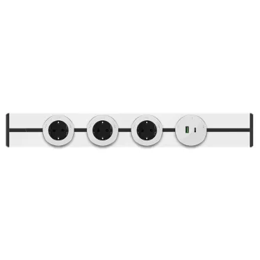 MultiTrack Розетка 2хUSB (тип А+С) 18Вт, 5В/3А Белый