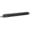 Блок розеток PDU TERACOM PRO 19' 1U 16А/250В 9 роз. Schuko шнур 2 м 3x1.5 мм2 вилка Schuko корпус алюминий черный
