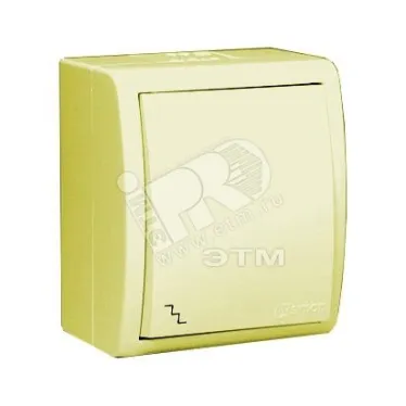 15 Aqua Выключатель проходной (переключатель) с подсветкой IP54 10А 250В винтовой зажим S15A сл. кость