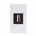                  VIVA Розетка 1 модуль белая USB 2.0
               