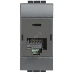                  LivingLight Розетка компьютерная RJ45 UTP категория 6 IDC110 антрацит
               